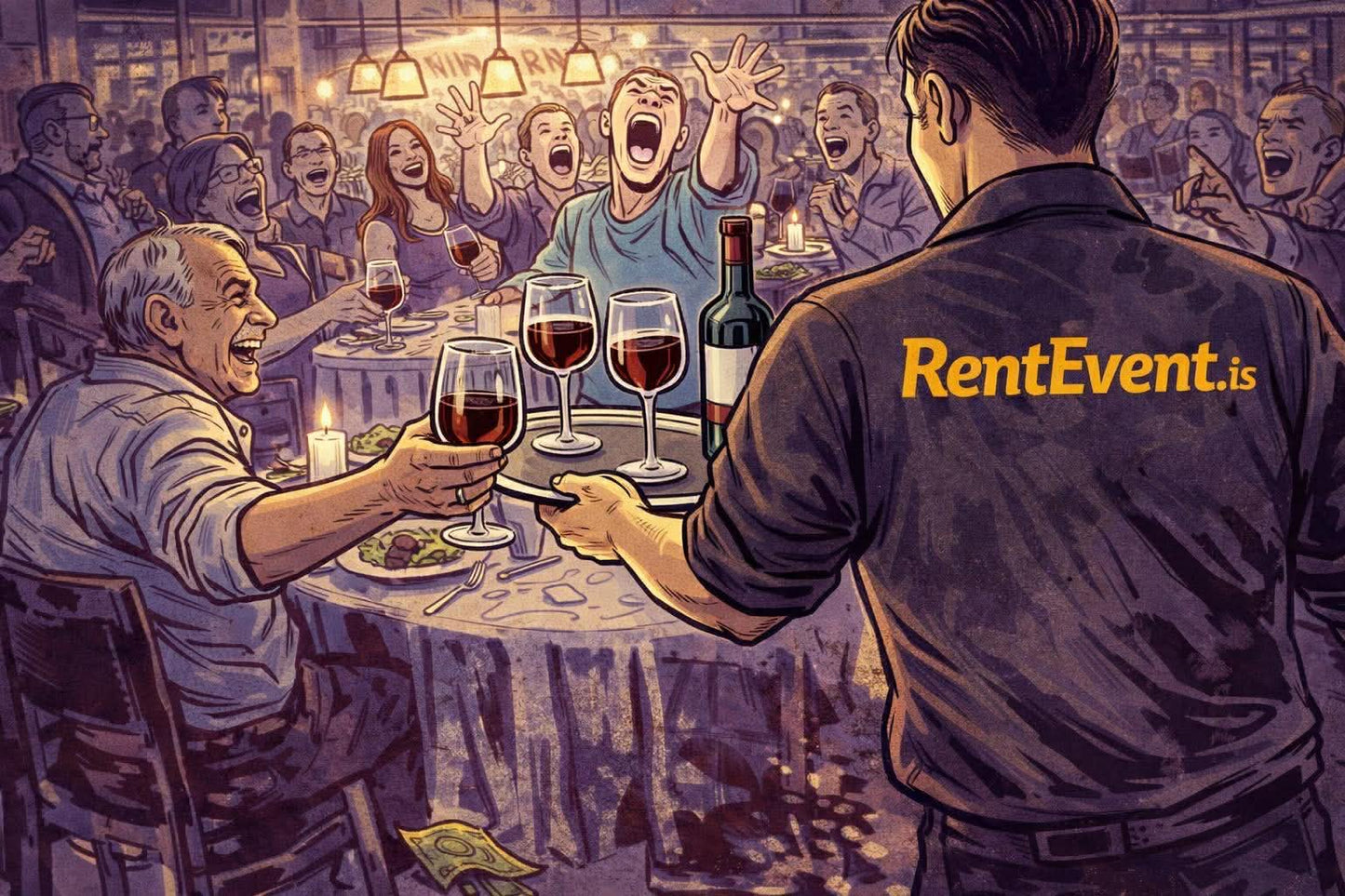 þjónn til leigu veislur Reykjavík RentEvent
