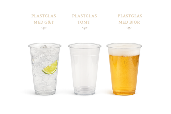 Einnota plastglös 40cl