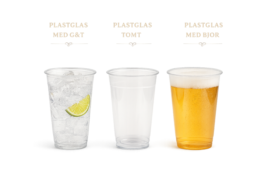 Einnota plastglös 40cl