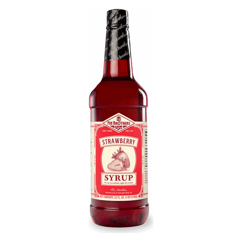 Fee Brothers Strawberry jarðarberjasíróp í 984 ml flösku