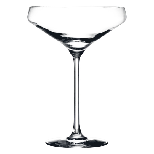 Cocktail glass, 30 cl coupe on a tall stem, for hire